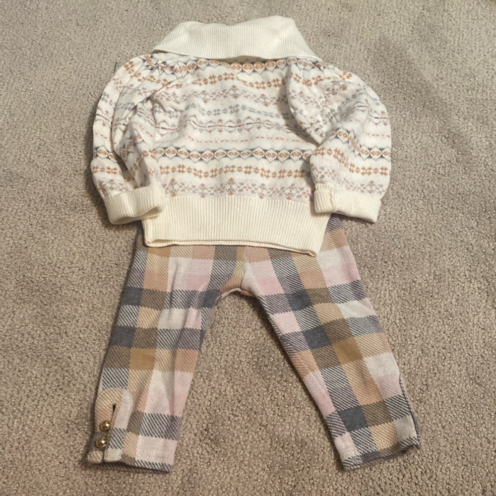 Janie and Jack 6-12 Month Sweater and Leggings